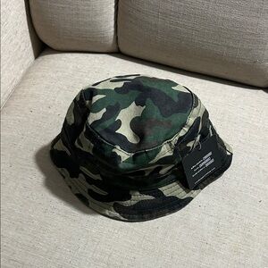 Stussy Green Camouflage Bucket Hat